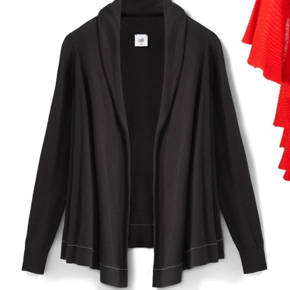 CAbi Sweaters - BOGO! CAbi Winsome Open Cardigan Black 3355